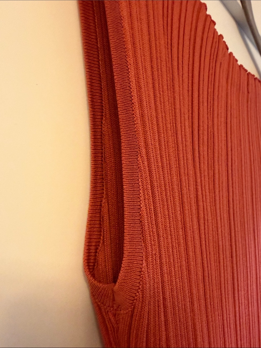 Sleeveless Ribbed Maxi Dress in Rust - Picture 8 of 8